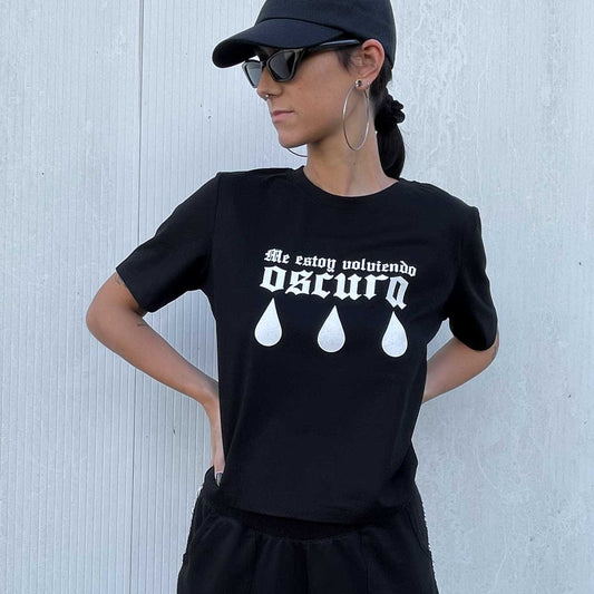 Crop Me estoy volviendo oscura - Negro