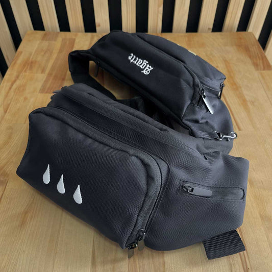 Riñonera gotas blancas