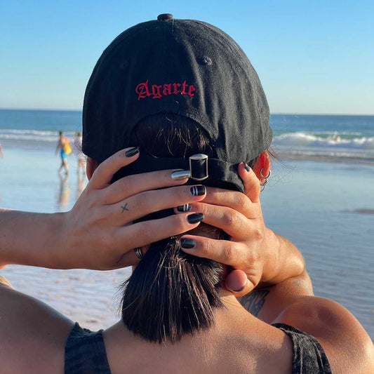 Gorra Gotas - Rojo satén