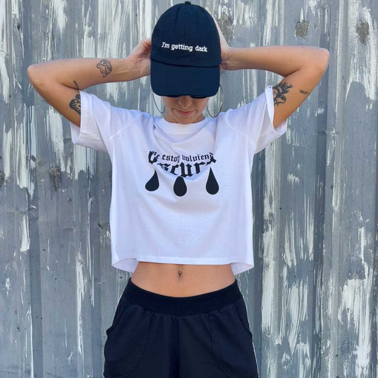 Crop Me estoy volviendo oscura - Blanco