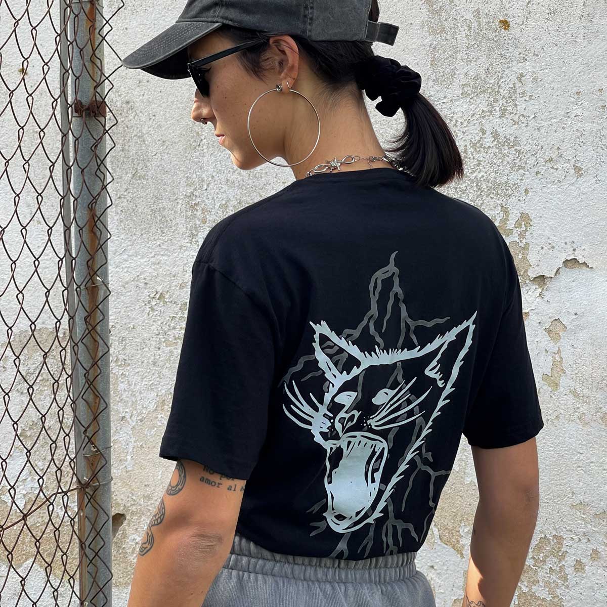 Camiseta Antipática - Gato espalda