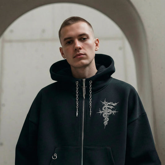 Sudadera cremallera - Puñales