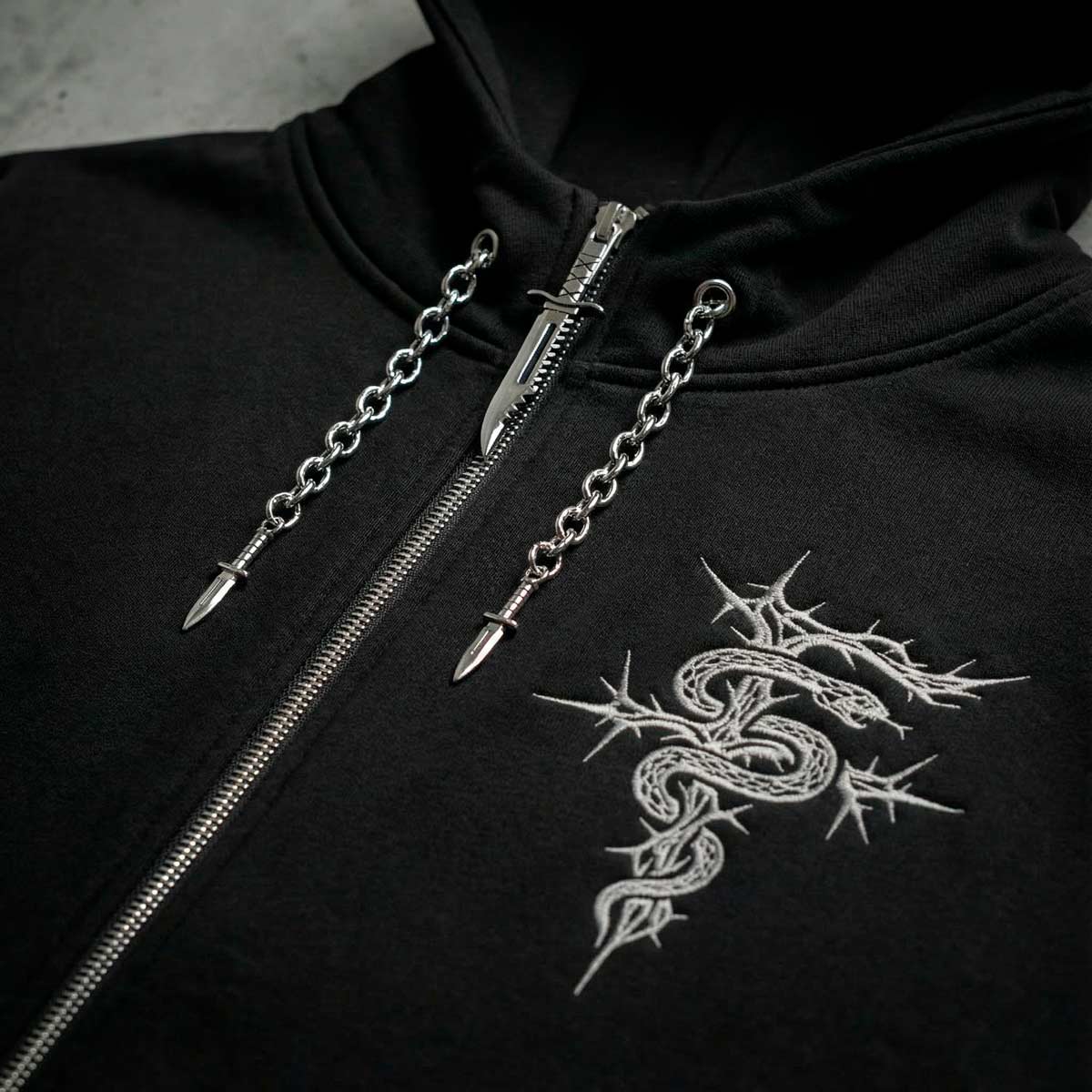 Sudadera cremallera - Puñales