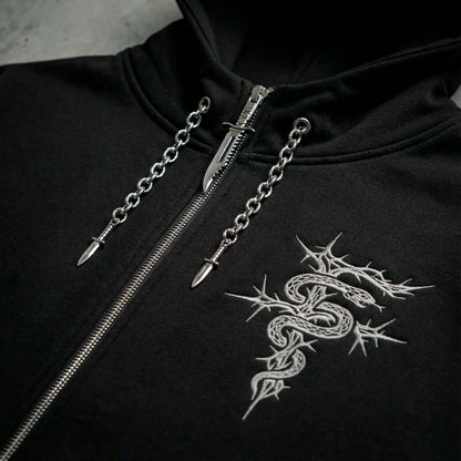 Sudadera cremallera - Puñales