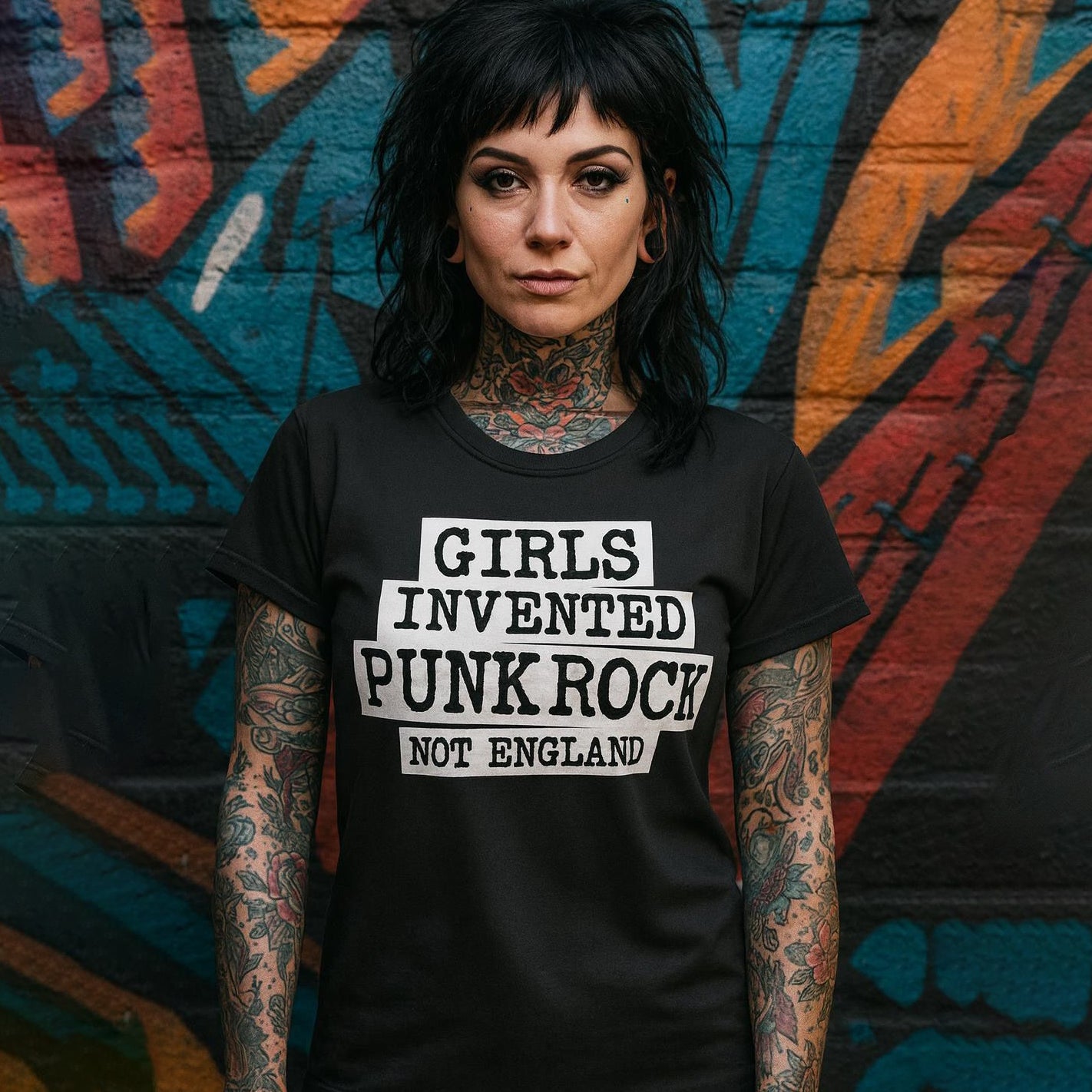 Camiseta PUNK ROCK negra
