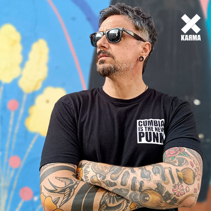 Camiseta CUMBIA PUNK negro