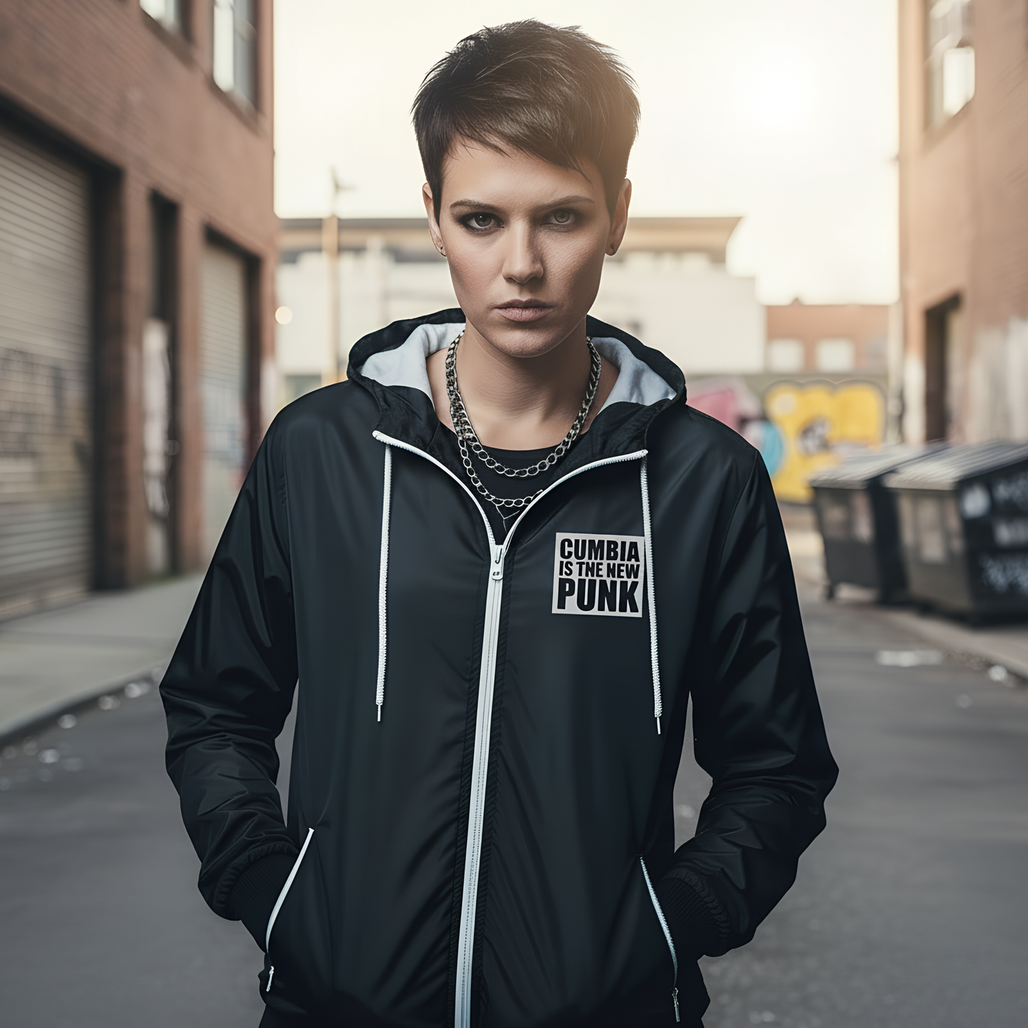 Cortavientos CUMBIA negro