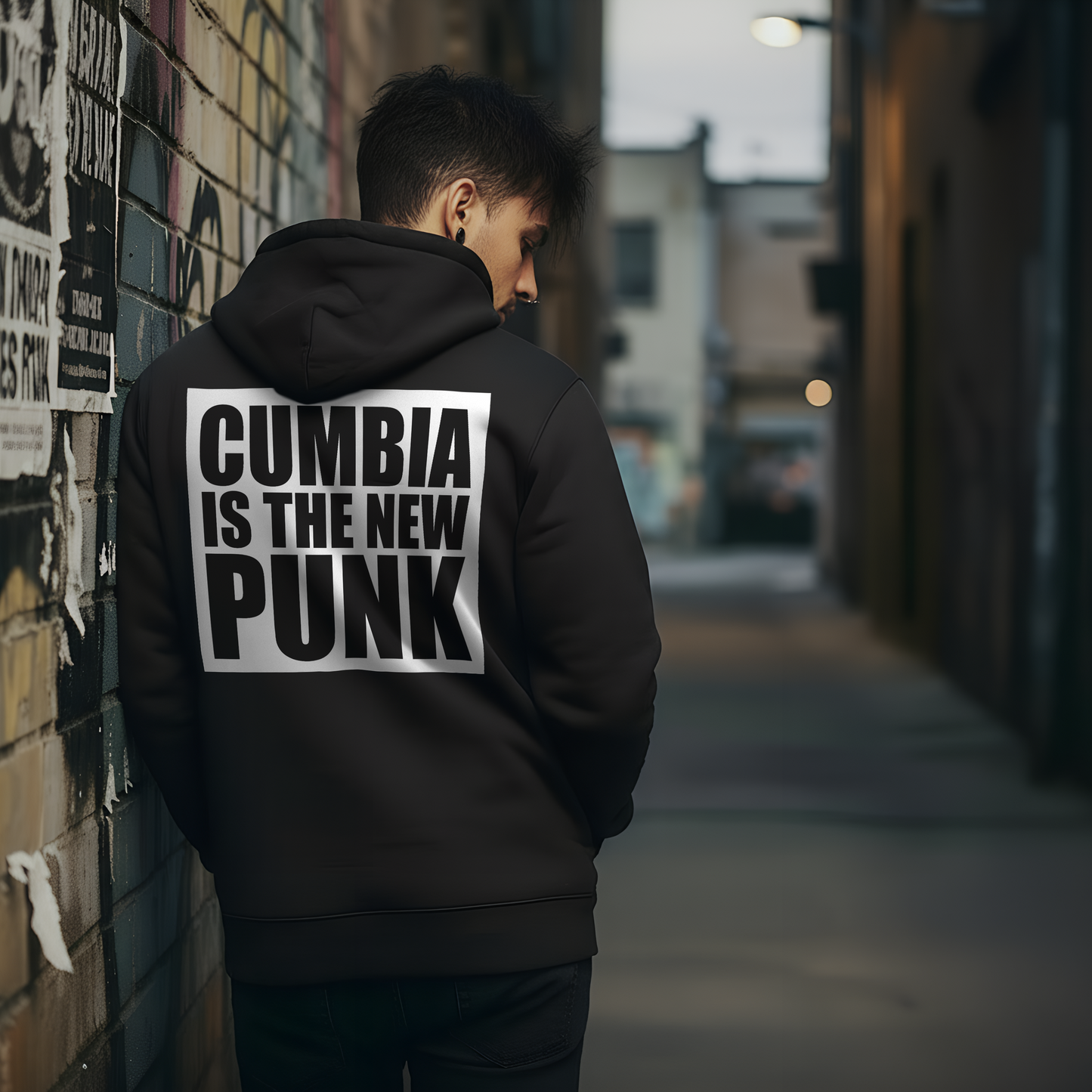 Sudadera CUMBIA negra